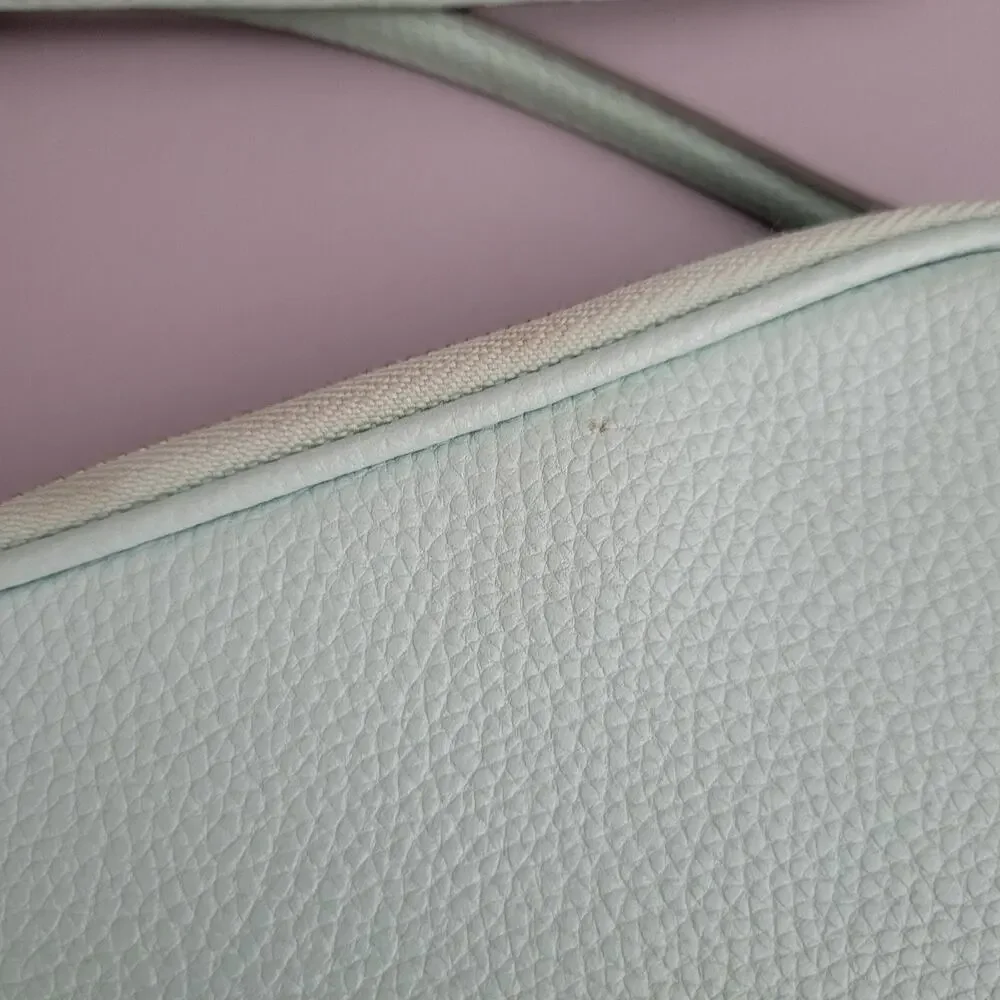 Coach Jes Tiffany Blue crossbody Double Zip Mini